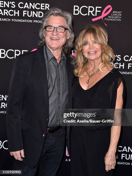 Kurt Russell and Goldie Hawn attend The Women's Cancer Research Fund's An Unforgettable Evening Benefit Gala at the Beverly Wilshire Four Seasons...