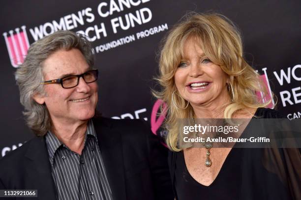 Kurt Russell and Goldie Hawn attend The Women's Cancer Research Fund's An Unforgettable Evening Benefit Gala at the Beverly Wilshire Four Seasons...