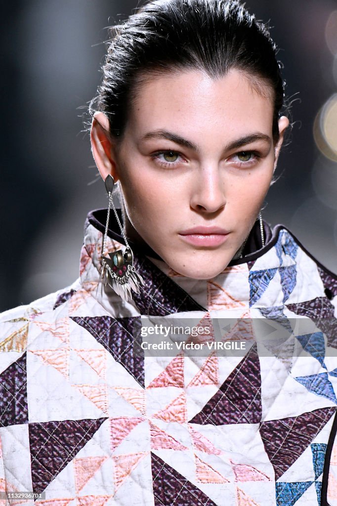 Vittoria Ceretti walks the runway during the Isabel Marant Ready to ...