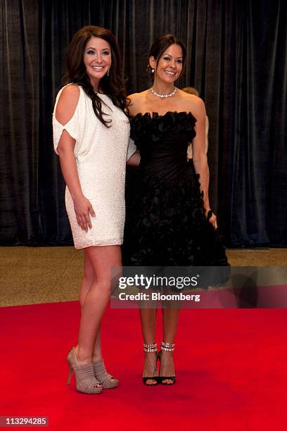 Bristol Palin, daughter of former Alaska Governor Sarah Palin, left, and television personality Brooke Burke arrive for the White House...