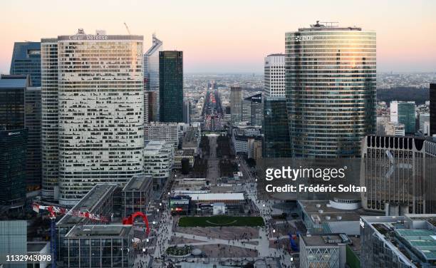 La Defense" business district in Paris. "La Défense" is a major business district of the Paris Metropolitan located in the commune of Courbevoie, and...