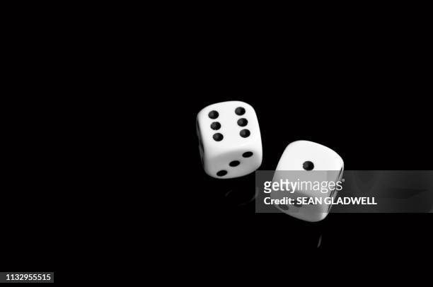 white seven dice - dice 個照片及圖片檔
