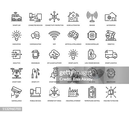 Internet der Dinge Icon Set Internet der Dinge Icon Set