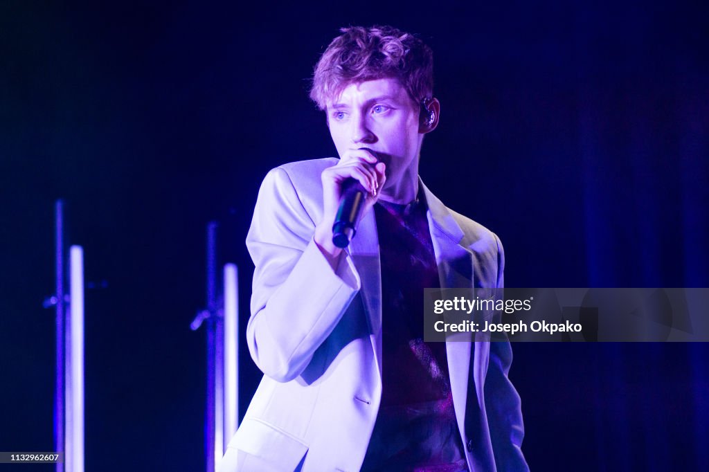 Troye Sivan performs at Eventim Apollo, Hammersmith on February 28 ...