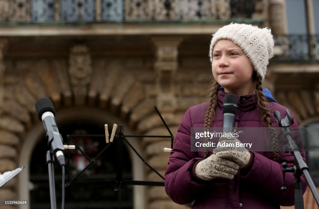 Greta Thunberg Joins Hamburg Climate Protest