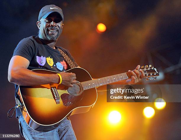 Musician Darius Rucker performs onstage during 2011 Stagecoach: California's Country Music Festival at the Empire Polo Club on April 30, 2011 in...