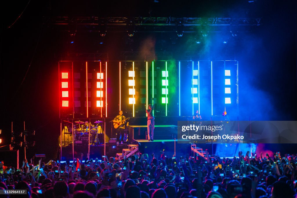 Troye Sivan performs at Eventim Apollo, Hammersmith on February 28 ...