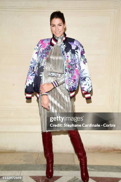 Laury Thilleman attend the Leonard Paris show as part of the Paris Fashion Week Womenswear Fall/Winter 2019/2020 on March 01, 2019 in Paris, France.