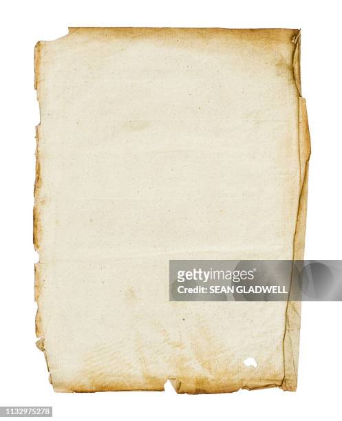 parchment paper - faded condition stockfoto's en -beelden