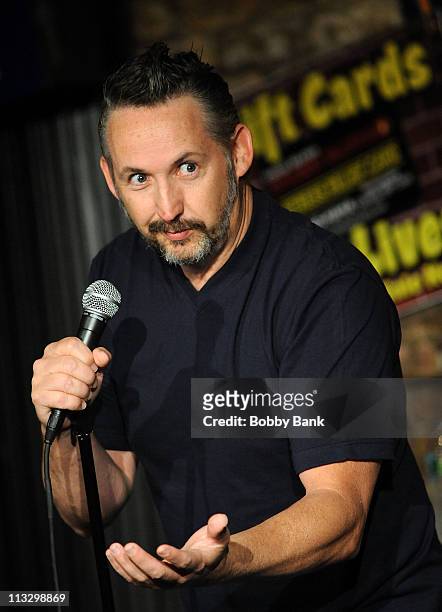 Harland Williams performs at The Stress Factory Comedy Club on April 30, 2011 in New Brunswick, New Jersey.