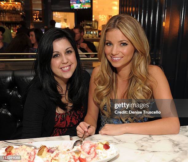 Kara Taitz and Amber Lancaster attend Sugar Factory American Brasserie on April 30, 2011 in Las Vegas, Nevada.