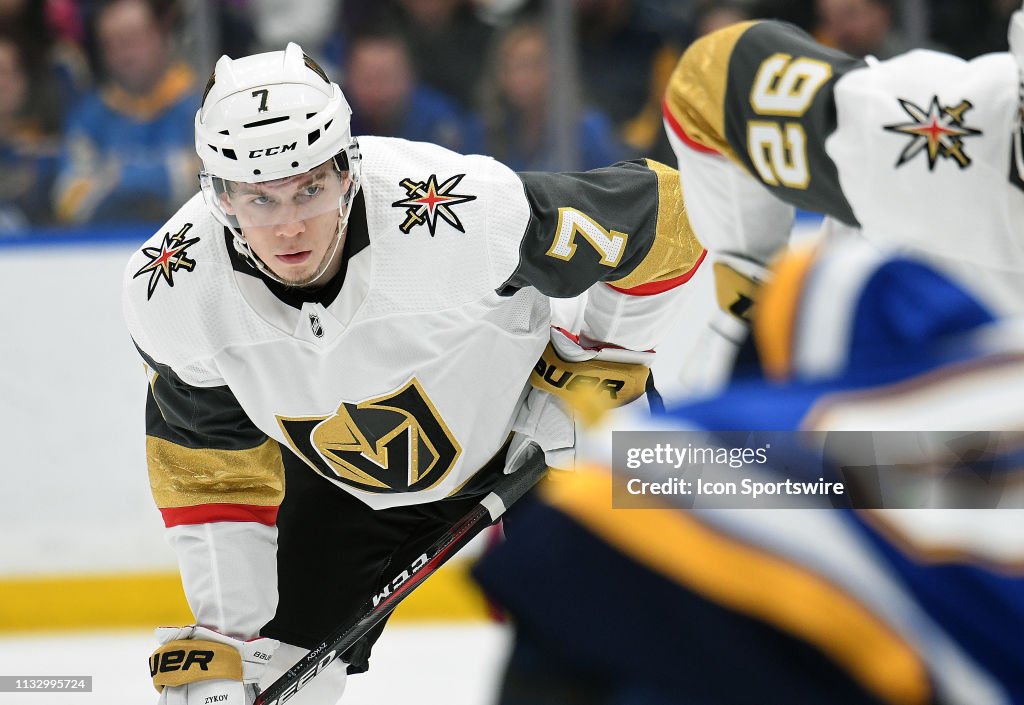 NHL: MAR 25 Golden Knights at Blues