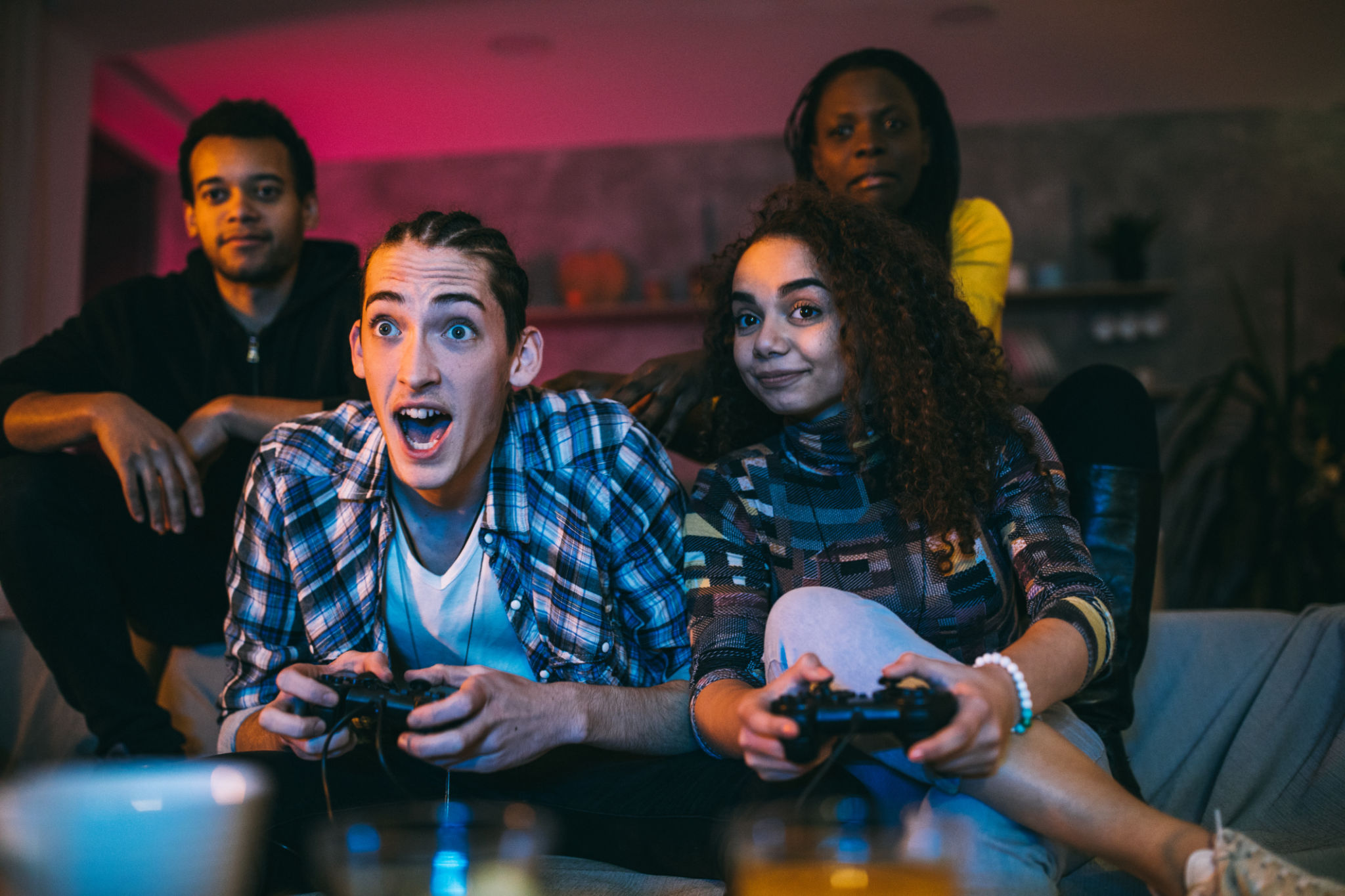 group gaming fun