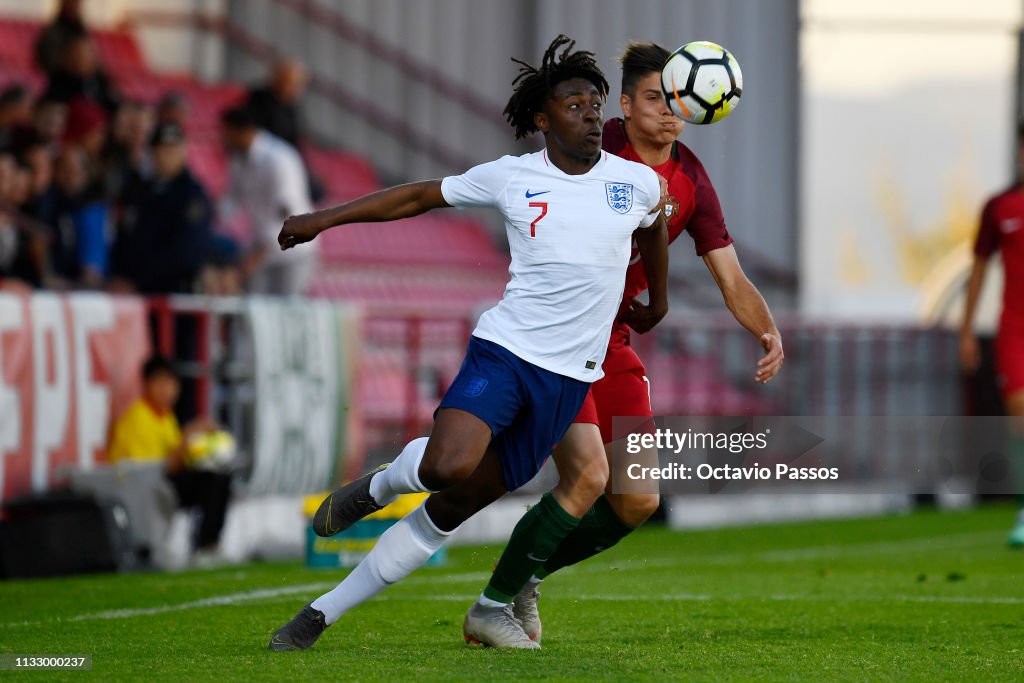 Portugal U20 v England U20 - International Friendly