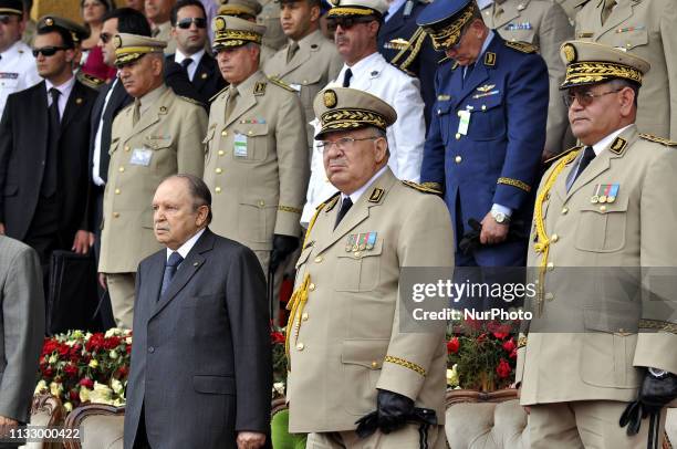 Ahmed Gaid Salah Chief of Staff of the Algerian Army with President Bouteflika on June 27, 2012.