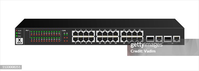 Client Port Ethernet Switch For A Large Office Or Service Provider With 24 Client ...