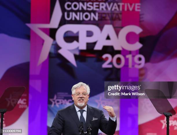 Glenn Beck speaks during CPAC 2019 on March 1, 2019 in National Harbor, Maryland. The American Conservative Union hosts the annual Conservative...