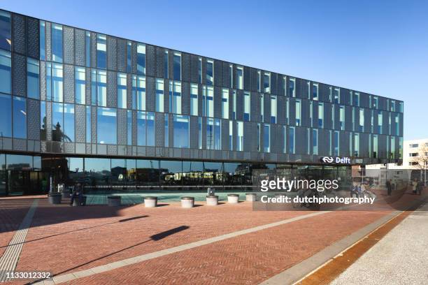 train station in delft, netherlands - delft stock pictures, royalty-free photos & images