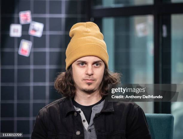 American hip hop artist, author and poet George Watsky talks about his new album "Complaint" at Build Studio on March 01, 2019 in New York City.