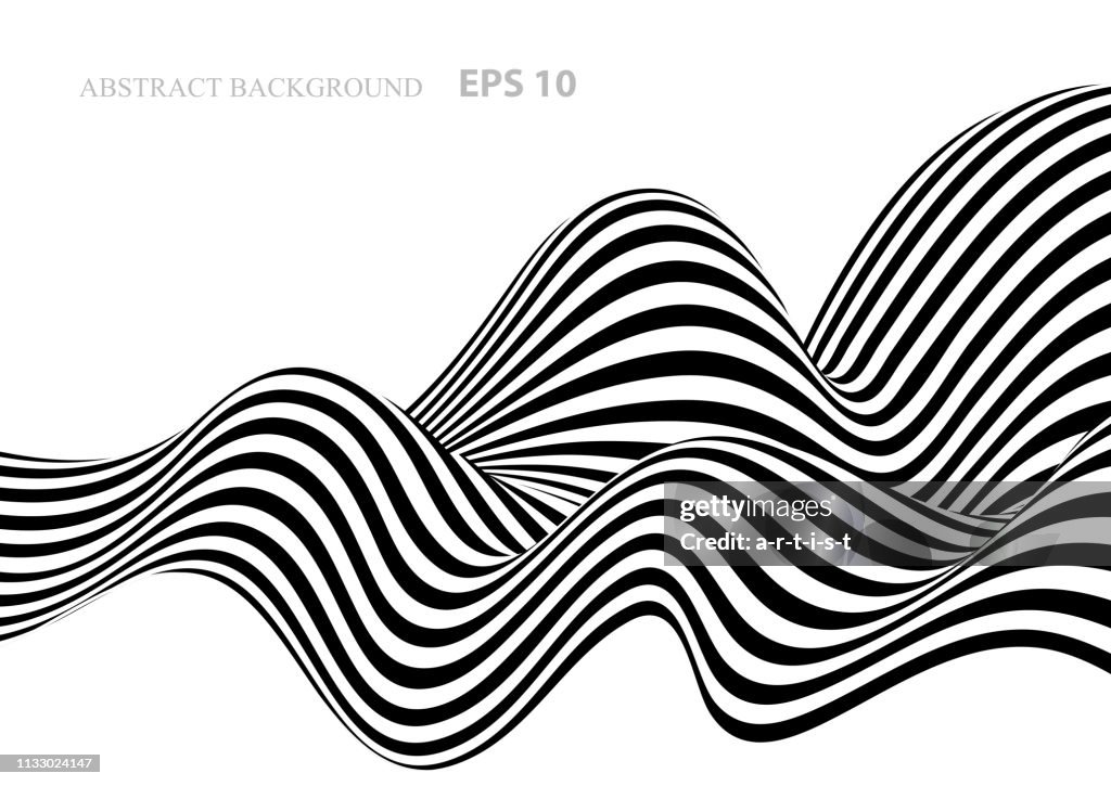 Fondo abstracto blanco y negro con rayas
