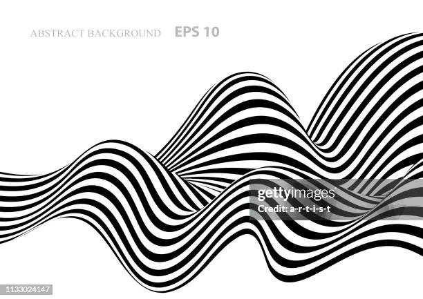 ilustraciones, imágenes clip art, dibujos animados e iconos de stock de fondo abstracto blanco y negro con rayas - monocromo imagen virada