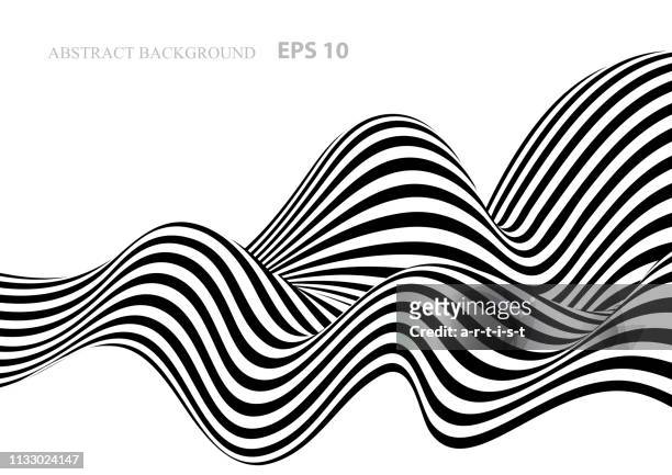 illustrazioni stock, clip art, cartoni animati e icone di tendenza di sfondo astratto in bianco e nero con strisce - viraggio monocromo