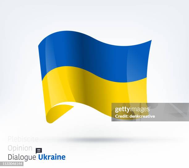 ilustrações, clipart, desenhos animados e ícones de ucrânia flag diálogo internacional & gestão de conflitos - ukraine