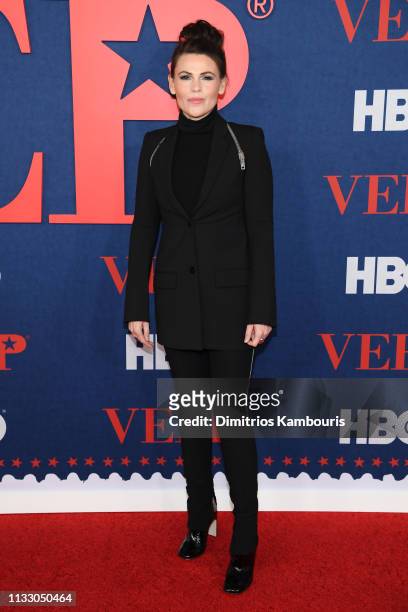 Clea DuVall attends the "Veep" Season 7 premiere at Alice Tully Hall, Lincoln Center on March 26, 2019 in New York City.