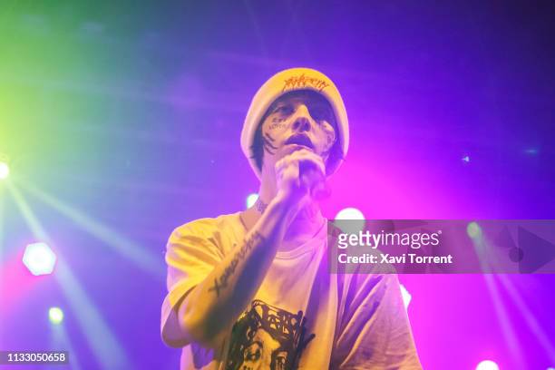 Lil Xan performs on stage at Razzmatazz on March 26, 2019 in Barcelona, Spain.
