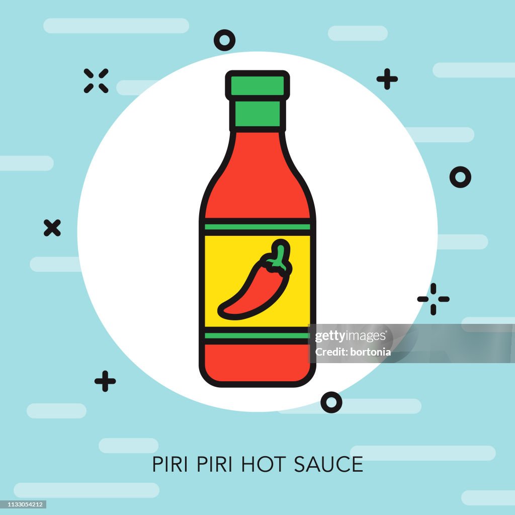 Piri Piri Portugal Thin Line Icon