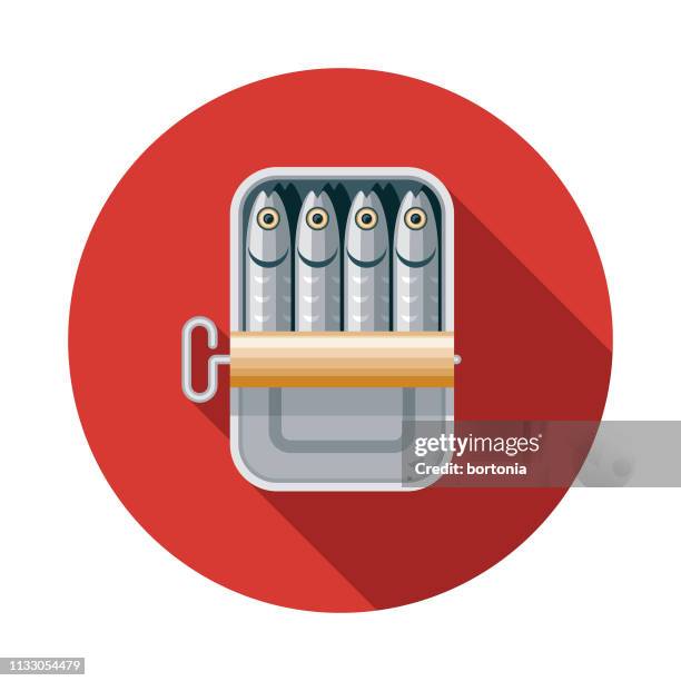 illustrazioni stock, clip art, cartoni animati e icone di tendenza di icona di sardines portugal - sardine can