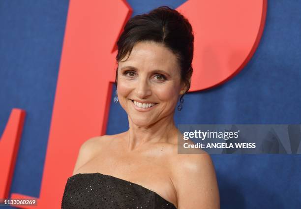 Actor Julia Louis-Dreyfus attends the premiere of the seventh and final season of HBO's "Veep" at Alice Tully Hall at the Lincoln Center in New York...