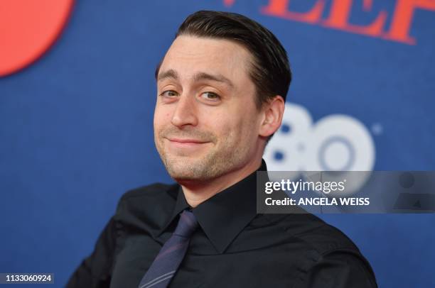 Actor Kieran Culkin attends the premiere of the seventh and final season of HBO's "Veep" at Alice Tully Hall at the Lincoln Center in New York City...