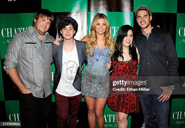 Cast members from the television show, "The Hard Times of RJ Berger" Jareb Dauplaise, Paul Iacono, Amber Lancaster, Kara Taitz and Jayson Blair...