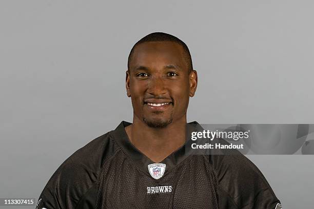 In this handout image provided by the NFL, Bobby Engram of the Cleveland Browns poses for his 2010 NFL headshot circa 2010 in Berea, Ohio.