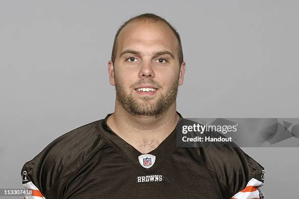 In this handout image provided by the NFL, Casey Bender of the Cleveland Browns poses for his 2010 NFL headshot circa 2010 in Berea, Ohio.