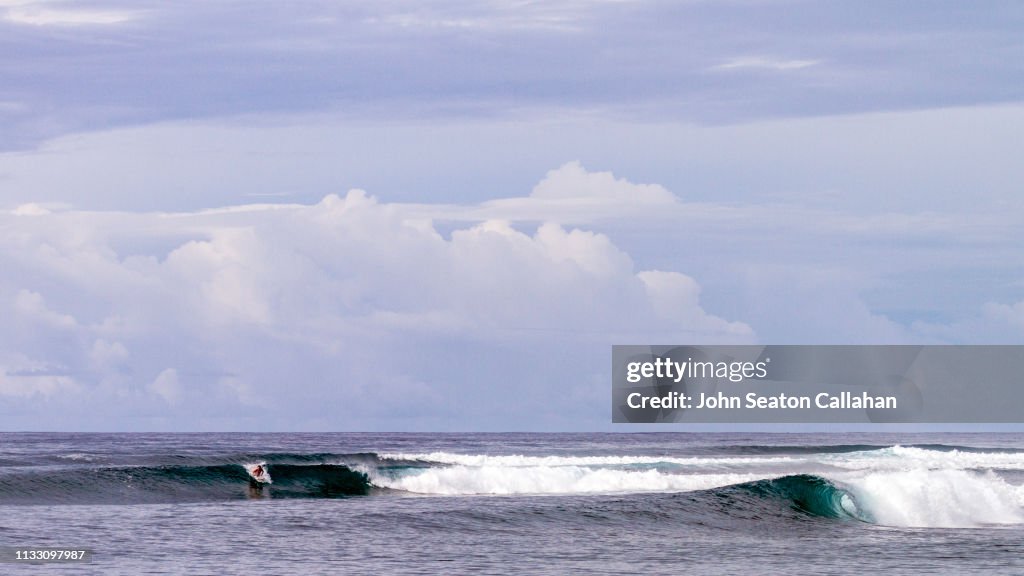 Indonesia, Surfing in the Pacific Ocean