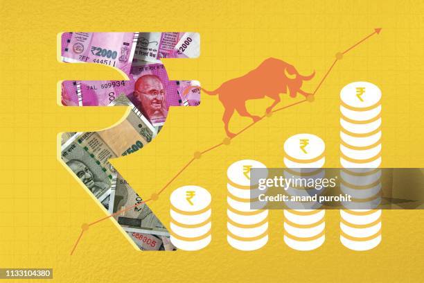 indian rupee concepts - india market stock pictures, royalty-free photos & images