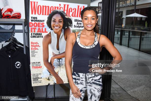 Melanie Liburd attends the Women's Health National Workout Buddy Day event at Gloveworx LA at Century City on March 01, 2019 in Los Angeles,...