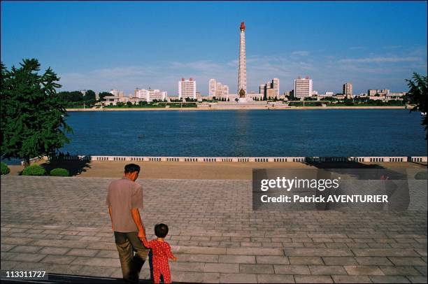 North Korea: A Journey Into The Country Of Forbidden Photographs - On August, 2005 - In Pyongyang, North Korea - Here, The Banks Of The River Taedong...