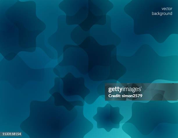 abstract technology background with curve overlapped geometric shape - multiple exposure motion stock illustrations