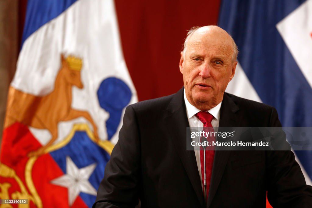 Norwegian King Harald V and Queen Sonja Visit Chile - Day 2