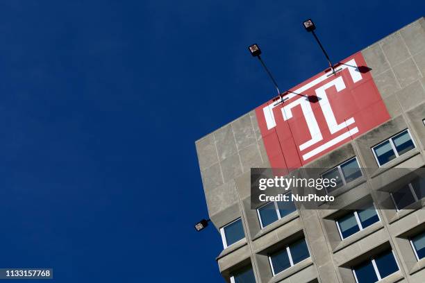 General view of campus life at Temple University, in Philadelphia, PA, on a frisk early spring day of March 27, 2019. To harness a further outbreak...