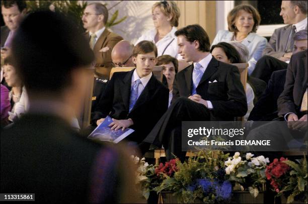 National Day In Luxembourg - On June 22Nd, 2005 - In Luxembourg , Luxembourg - Here, The Grand Ducal Family: Crown Prince Guillaume, Prince Sebastien