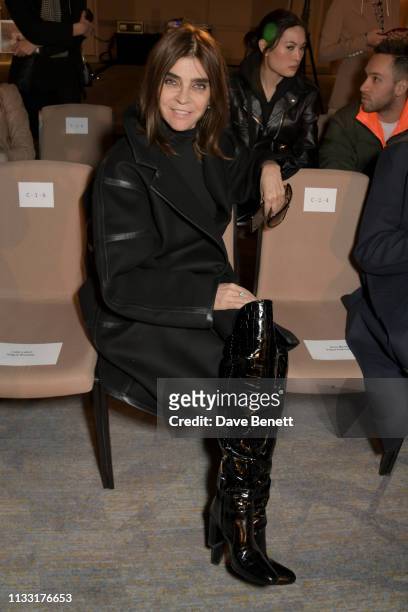 Carine Roitfeld attends the Andreas Kronthaler For Vivienne Westwood show as part of Paris Fashion Week Womenswear Fall/Winter 2019/2020 on March 02,...