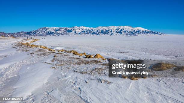 china kuitun snow mountain, xinjiang, china - 目的地 foto e immagini stock