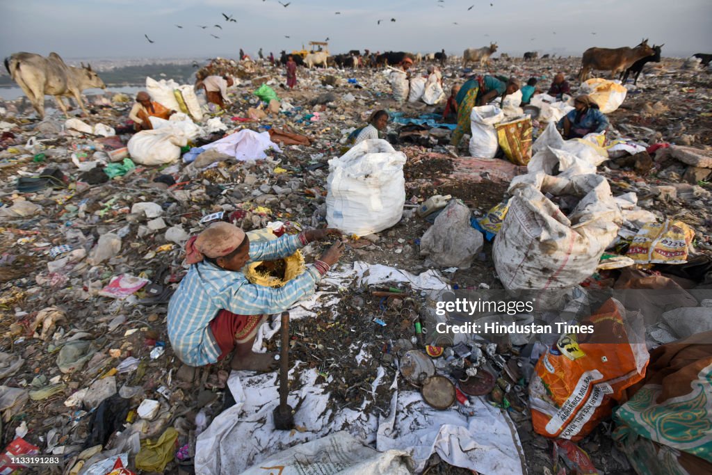 Bhalswa Landfill Site In New Delhi