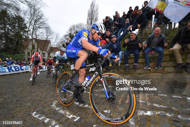 Zdenek Stybar of Czech Republic and Team Deceuninck Quick-Step / Muur van Geraardsbergen / Fans / Public / during the 74th Omloop Het Nieuwsblad 2019...