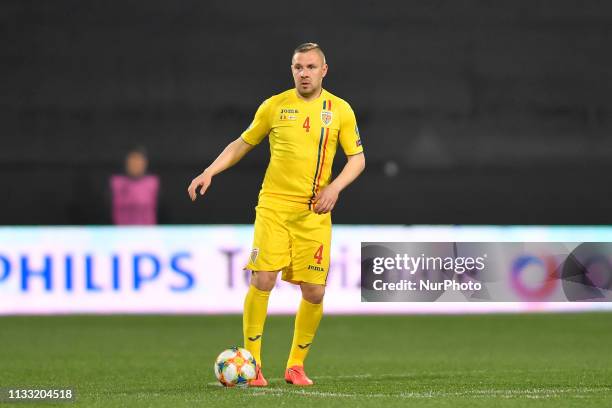 Romania's Cosmin Moti in action during the European Championship 2020, Qualifying Round match between Romania and Faroe Islands at Stadium Dr....