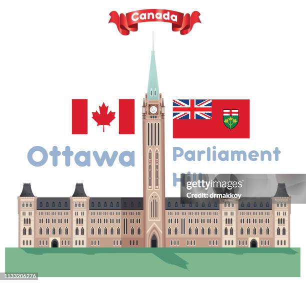 ottawa - canada parliament stock illustrations